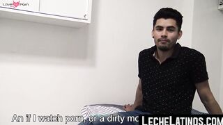 LecheLatinos.com - Straight Latino's raw anal deflowering by a hung, eager top