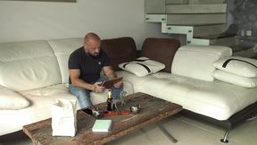 Dark-haired cutie Ashley gets railed on sofa, hard-bodied raw and hardcore