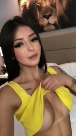 Big-titted onlyfan shows off her tits