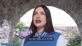 Public Agent Big lips big tits POV blowjob hardcore sex beautiful stranger with perfect body