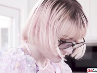 HotforTrans.com - Trans walks in on masturbating transsexual