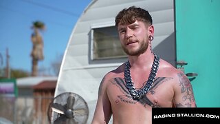 Colt Spence ravenously gags on a cock in this trailer