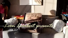 Skinniest sexy brunette cheerleader turns into horned model