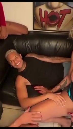 You Have to See What These Three Trans Women Did with This Hottie After the Party.