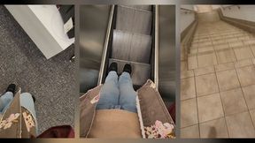 ASMRING Out Of State Travels With Elle Opting To Take The Escalator At Macy's