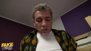 Fake Hostel Manager kept two hot babes up all night by fucking them together