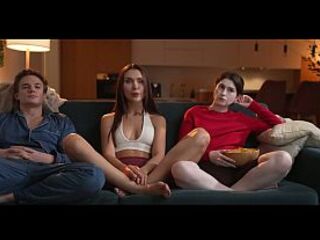 We Were Having Lesbo Sex, But Then The Dude Woke Up... 4K HD Tim Team