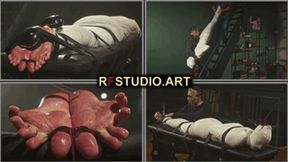 Daria - Complete Bandage Mummification with Barefoot Tickling (UHD 4K MP4)