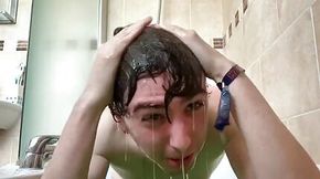 Swimmer Boy Wanks In Slime Bath