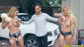 Rich Guy Fucked And Outdoors - Gabbie Carter, Gabi Gold And Damon Dice