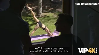 Una Fairy moans as older daddies give her hard sex in this compilation