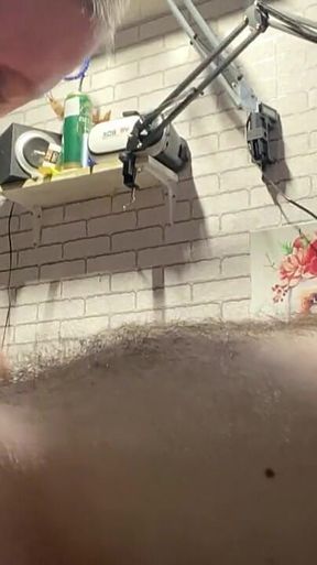 Daddy Uses Young Mouth for Hairy Cock and Cum