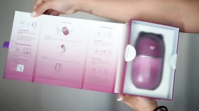 Two vibrating toys tearing apart a Portuguese amateur until she gushes like a geyser