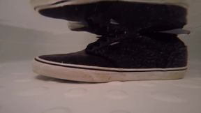 Wet Vans and Jeans in the Shower