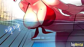 StepMom Teacher Seduces Little Step-Sister in PC Room Anime Hentai Bang