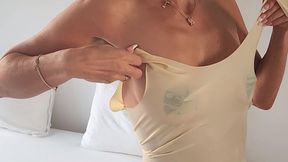 My stunning white teared latex dress copy