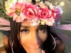 Laura Saenz Blowjob With Cumshot In Costume POV