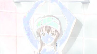 Kinky cartoon couple showering and cumming together in steamy bath sex