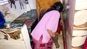 Desi Bhabhi Puts Pomegranate Seeds on Devar's Cock and Sucks It Before Hard Kitchen Fuck