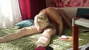 MILF webcam model sucks hubby's big cock after dirty sessions with strangers