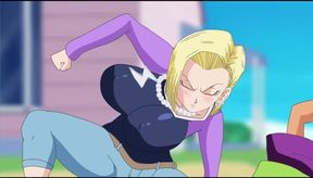 Android Quest for the Balls - Dragon Ball Part 1 - Android 18 Having Fun