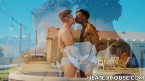 Trevor Brooks spreads his ass cheeks for Swhirly gigantic BBC shaft