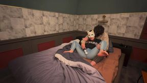 Married Asian woman cheats on hubby with a huge cream pie