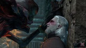 Gay Monster Crushes Him Against the Wall Rough Creampie Anal Fuck