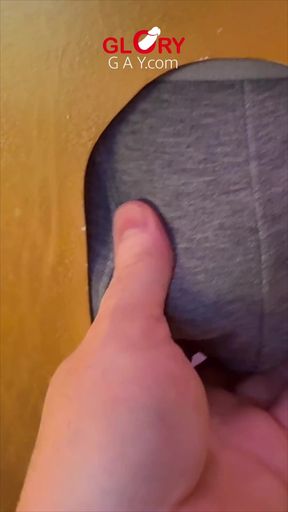 Massive Cock Gloryhole Tongue Makes Him Cum Twice