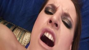 Round Ass Babe Loves Riding a Cock Until She Gets Her Small Tits Sprayed