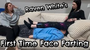 Raven White's First Time Face Farting!