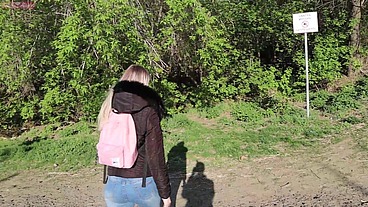Public blowjob to my stepbrother - He cum in my mouth and I swallowed everything :)