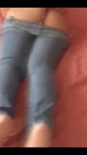 Stepson's Friends Jerk off Looking at My Ass and Want to Fuck Me