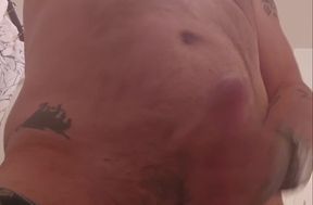Stroking my cock until it explodes