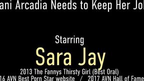 Sara Jay featuring Sara Jay and Dani's huge tits action