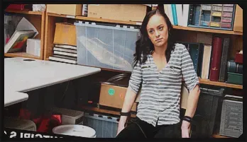 Kylie Martin Gets Naughty on Security Office Desk