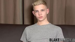 Twink Alex Silvers Jerks Off & Shoots a Huge Fucking Load in Interview