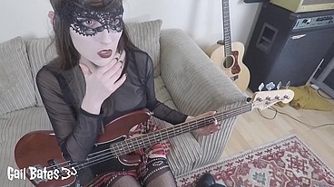 Cute emo student bass guitar lesson hard anal and eats cum