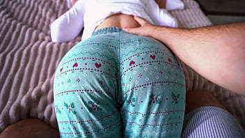 Step sister asked for a massage but get an orgasm   cum in her mouth!