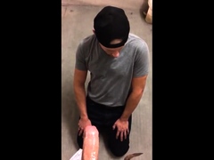 Blowing a verbal daddy on stairway