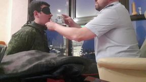 Sequel RUSSIAN COP DOMINATES young MILITARY STUD- now the SECOND SUPERIOR has joined - ROCK STIFF FACE SLAP