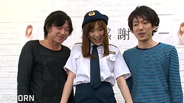 Japan gangbang game show fucking a sexy girl with pussy creampie and facial
