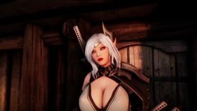 Hot 3D Porn Game-play: Busty Blonde Elf Tries To Defeat Goblins With Her Pussy And Mouth