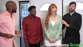 CuckoldSessions - Mega Hot CHEATING Redhead Lauren Phillips Gets DP'D HARD