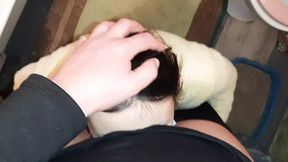 Stranger licks and fucks my big clit in public