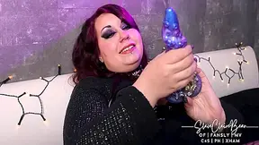 Chubby Slut Fuck Herself With Tentacle Dildo