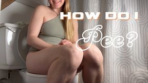 How I Pee With A Hairy Pussy