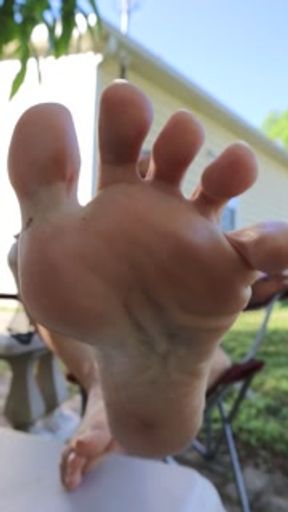 Smoking With Dirty Feet