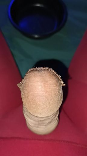 Black high spandex tights orgasm