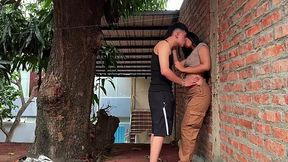 Hot Colombian Neighbor Catches Me Stealing Mangoes Then Rides My Cock Like a Fucking Slut